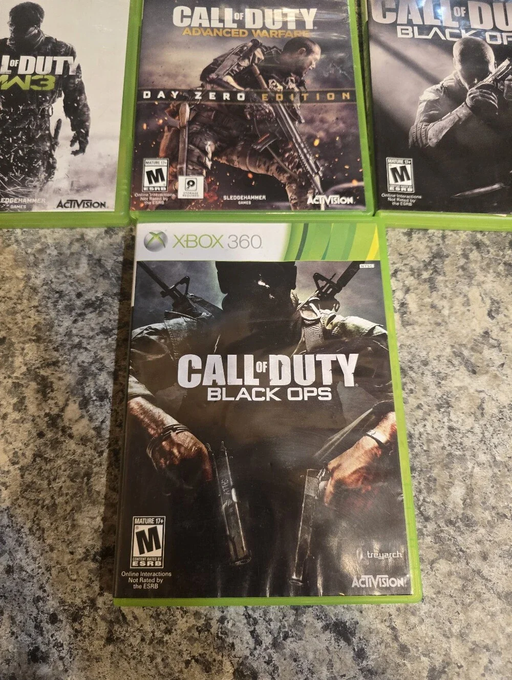Call Of Duty Lot Of 7 Games Xbox 360 (Black Ops/Advanced Warfare/World Of War)